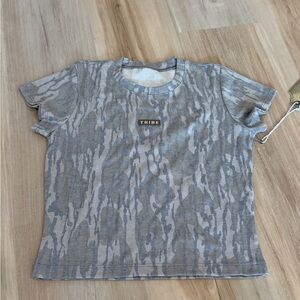 ' Gray Camouflage Short Sleeve Tee